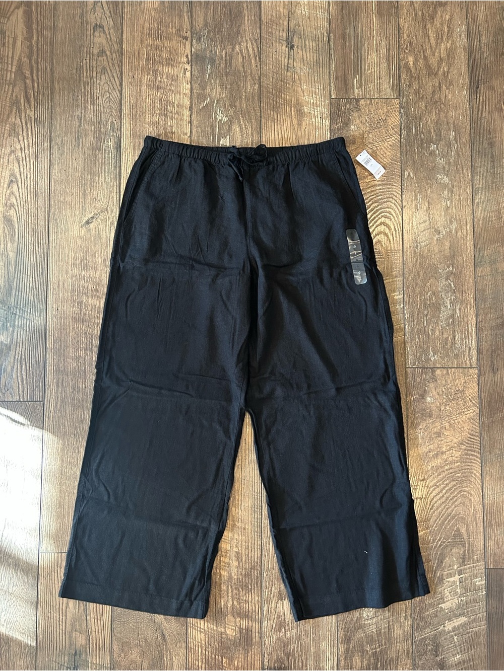 GAP Women’s Wide Leg Black Linen Blend Pant